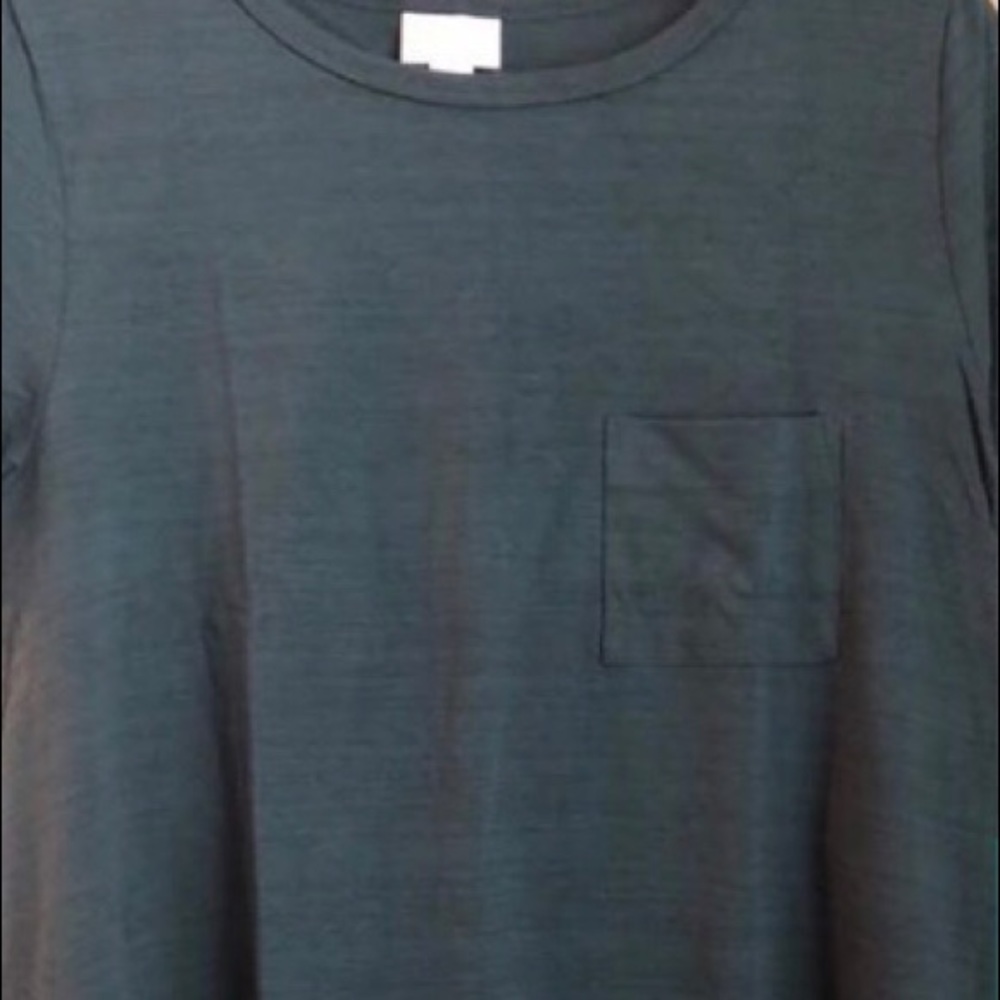 BN Lularoe XS Carly hunter green micro stripe